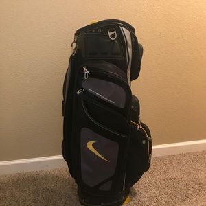 Yellow and Black Nike Golf Bag
